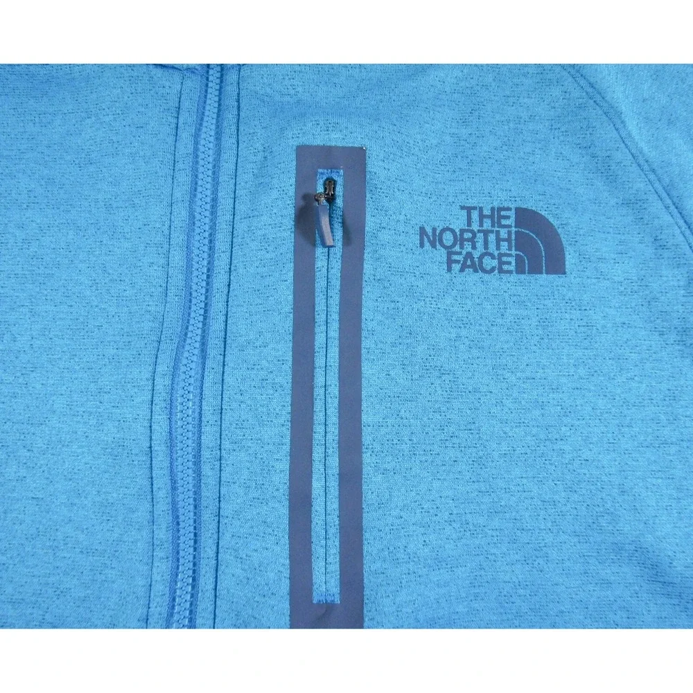 North Face Sweater Mens Large Blue Canyonlands Half Zip Pullover Outdoors Hike